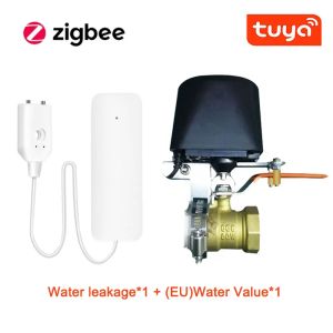 Детектор Tuya Smart Zigbee/Wi-Fi, сигнализация об утечке воды, умный дом, датчик утечки воды, детектор, оповещение о наводнении, охранная сигнализация при переполнении