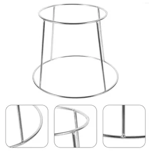 Conjuntos de louça de aço inoxidável Griddle Dish Rack Double-Layer Titular Seafood Display Metal Grill Plate Cupcake Stand