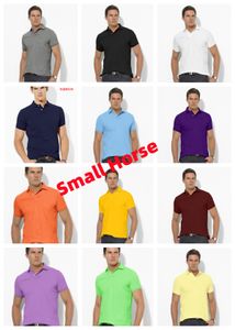 Designer de luxo mens polos top tee manga curta t-shirts rl pequeno cavalo múltiplas cores bordado hommes clássico negócio casual algodão respirável camisa polo