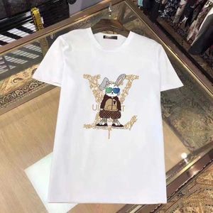 メンズTシャツデザイナーTシャツ夏のカジュアルレディーステル付き手紙プリント半袖