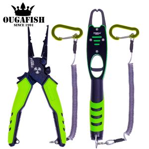 Ferramentas Multifunction Fishing Pelers Grip Grip Conjunto 420 Aço inoxidável e liga de alumínio ACKLE ACKLE GANGA RECUPERAÇÃO DA LINHA DE CORTE FERRAMENTO DE ANEL DO RING