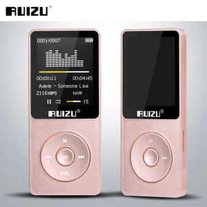 Player Original Ruizu X02 English Version Mp3 Player 4GB 8GB 16GB Musikspelare med FM Radio Video Ebook Portable Mp3 Support TF Card