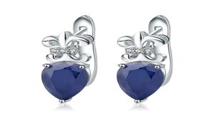 Stud Gem039s Ballet 925 Sterling Silver 3 47Ct Oval Natural Blue Sapphire Gemstone Earrings Wedding Fine Jewelry for Women 22104077835