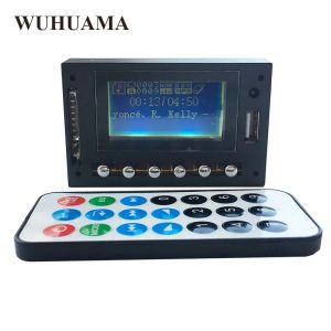 Player DC12V Azul Display LED MP3 WAV WMA Player Módulo Bluetooth FM SD USB Placa decodificadora de áudio com gravação