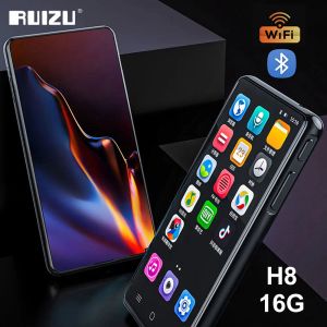 Player Ruizu H8 Ny Bluetooth -musikvideospelare med Android System 5.1 Connect WiFi 16GB Walkman Support App Study Mp3 för Student