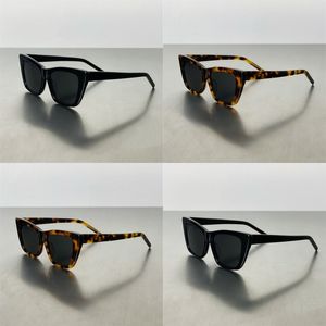 Sun Glasses Womens Designer Solglasögon 276 Mica Leopard Print Beach Populära Sonnenbrille Trendy Cat Eye Designer Glass för män Fashionabla PJ020 B4