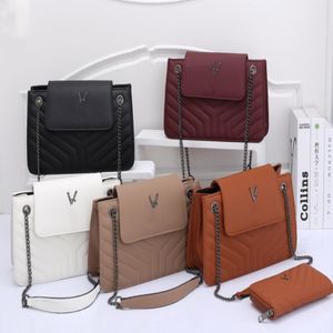 Torebki z torbą designerską TOTE TOTER Crossbody Portfel w kształcie y nitkę w kształcie litery krwotoką skórzana 2-częściowa