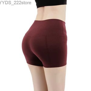 Pantaloncini corti da donna Pantaloncini push up elasticizzati a vita alta solidi da corsa Pantaloncini sportivi elasticizzati da palestra 240227