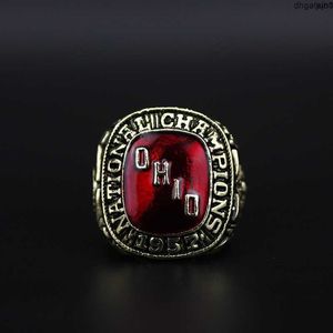 Дизайнерское памятное кольцо Qfx5 Кольца-кольца 1957 года Кольцо национального чемпионата по футболу Университета штата Огайо в Бакай Di0c