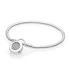 Top sell Authentic 925 Sterling Silver silver rose Charms Bracelet Fit bracelet Dit European Beads Jewelry Real silver Bracelet2953953