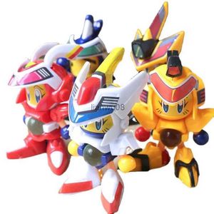 Transformation toys Robots Hot Sell Children Anime Action Figures Cartoon Plastic Dolls Model Toys Can Launch Marbles MechWarrior Kids Funny Birthday GiftsL2403