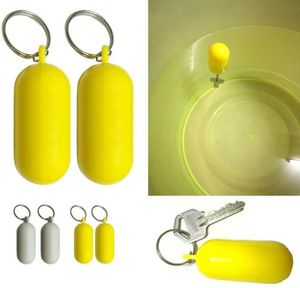 Swimming Drifting Beach Yellow Floating Keychain Swimming Essential Marine Sailing Boat Float Canal Portable Keychain gift2520620