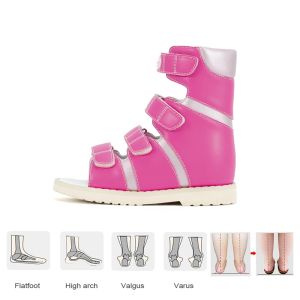 Sneakers Ortoluckland Children's Shoes Girls High Top Orthopedic Pink Sandals for Baby Toddler Boys Rätt Supinator Clubfoot Flatoet