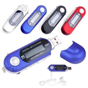 Player Mini Mp3 Player LCD Display med USB High Definition Music Mp3 Player Support FM Radio SD Card med gratis hörlurar