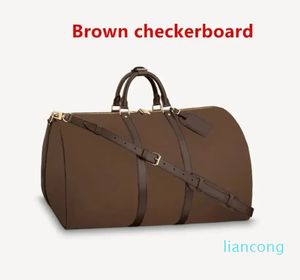 فاخرة Keepall 45 50 55 أكياس داكز للمرأة موضة كروسة حمل 10A مصمم حقيبة Dhgate Handbag Pochette Trunk Counter Bag Man Travel Leather Clutch Lagage Bage