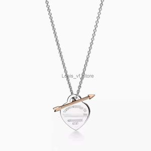 Hänghalsband populära hjärtpilar en piercing och mångsidig halsband högkvalitativ smycken H2422755