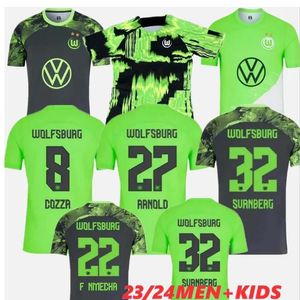 Arnold 23 24 VfL Wolfsburg Camisas de futebol GERHARDT 2023 2024 VENTO NMECHA BAKU SVANBERG MARMOUSH Camisa de futebol WIMMER KAMINSKI COZZA Mens Jersey