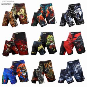 شورت رجال مقاتل Jujitsu Sports 5 نقاط شورت الصالة الرياضية Jujitsu Taekwondo Thai Boxing Shorts فستان MMA ملاكمة الحجم XXS-XL T240227