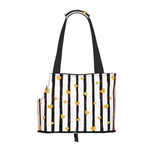 Alışveriş Çantaları Altın Kalp Köpek Çanta Taşıyıcı Cep ve Güvenlik Tether Yumuşak taraflı küçük evcil hayvan dış mekan tote çanta