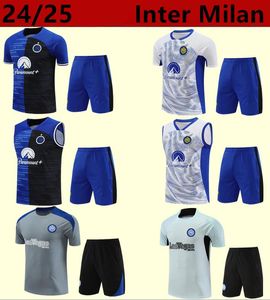 24/25 Artılar Arası Futbol Milano Chandal Futbol Kısa Kollu Eğitim Takım 24/25 Yeni Stil Milans Survetement Camiseta De Foot Sportswear Sweatshirt En İyi Kalite