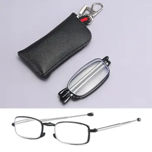 Óculos de sol de alta definição, armação de metal, ultra leve, resina, presbiopia, cuidados com a visão, óculos de leitura
