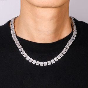 Pass Diamond Tester Large Stock Hip Hop Jewelry Vvs Moissanite 925 Silver Iced Out Tennis Chain Necklaces