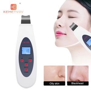Devices Ultrasonic Skin Scrubber Cleanser Face Cleaning Acne Removal Galvanic Facial Spa Ultrasound Peeling Clean Tone Lift LW006