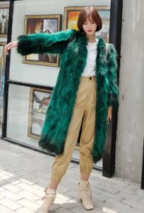 Peles damas genuínas reais raccoon casaco de peles feminino xlong 100 cm Jaqueta de sobretudo de comprimento quente inverno 5 cor personalizada qualquer szie