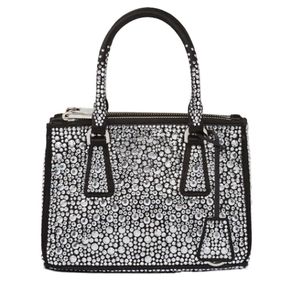 Tasarımcı Black Reegerse Duchesse Imitation Crystal Küçük Tote Çanta