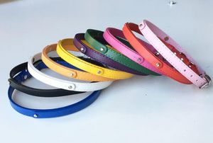 10PCS 810mm X 370mm Mixed Color Copy Leather Pet Dog Collar Belts Fit DIY Pet Name by using 8mm Slide Letters Charms7385875