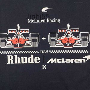 Camisetas masculinas Rhude x McLaren Shirt Men Mulheres 1 Padrão de carros de alta qualidade Tops Tee Clothing harajuku16k0f9ypx0s6