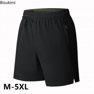 Sommer Herren Trainingsshorts Sport Schnell trocknend Laufen Fitness Strand Basketball Lässige Eisseide Dünne atmungsaktive Shorts M-5XL 240227