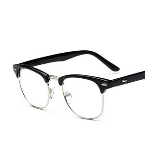 Стеклянные оправы для мужчин в стиле ретро 2021, брендовые металлические очки в корейском стиле для мужчин и женщин, полукруглые винтажные очки в оправе, модные солнцезащитные очки246x
