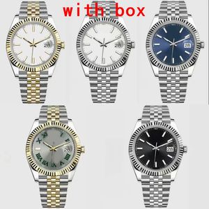 Datejust Fashion Movement Watches For Men Women 36/41mm Full Rostly Delicate Montre Femme Lysande gåvor 28/31mm 126300 armbandsur Business XB03 B4