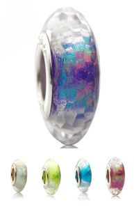 Nuovo arrivo brillante moda europea charms perle di vetro di murano stile adatto bracciali con ciondoli per le donne accessori gioielli fai da te7739916