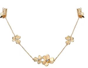 three leaf charming chokers necklaces designer jewelry for women party wearing2403406