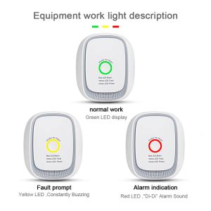 キットキッチンスマートライフアプリコントロールZigbee3.0可燃性LPGナトラルガス検出器は、Tuya Zigbee Gateway Hubで動作します