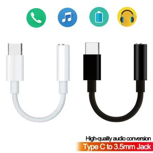 Typ-C do 3,5 mm USB-C Gniazda Adaptera Adaptera Złącze Audio Audio Złącze Aux dla Samsung Note 10 S20 S21 Xiaomi Huawei