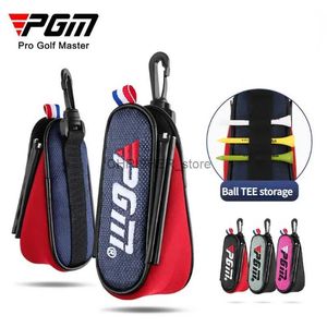 Sacos de golfe pgm mini portátil saco de bola de golfe cinto náilon cintura bolsa recipiente de armazenamento titular sacos clipe golfista presente transporte da gota sob005l2402