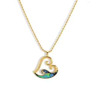 Necklace Earrings Set Vsy Trends Heart Hawaiian Jewelry Ablane Shell Sea Wave Designer