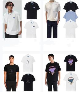2024 män t shirt homme mens tshirt designer topps brev tryck överdimensionerad kortärmad tröja tee skjortor 696