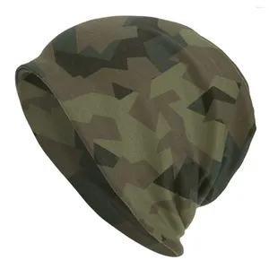 Berets militar camo gorro chapéus camuflagem verde exército chapéu de malha ginásio térmico elástico bonés primavera hip hop bonnet presente de aniversário