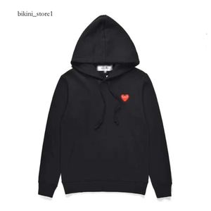 Commes Hoodie Men's Hoodies Sweatshirts Designer Cdgs Hoodie Com Des Garcons PLAY Sweatshirt CDG Red Heart Zip Up Hoodie Brand Navy Blue Size XL Play Hoodie 3469 461