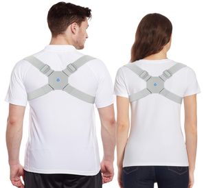 Adjustable Intelligent Posture Trainer Smart Posture Corrector Upper Back Brace Clavicle Support Men and Women Pain Relief2889761