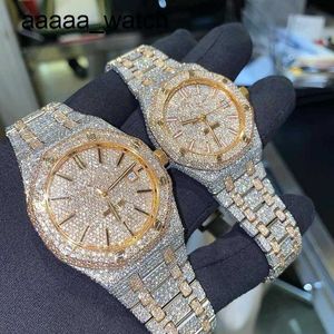 Diamanten Uhren Luxus Herren Uhrwerk für Männer Iced Out Uhr Moissanit Uhr Armbanduhr Mechanische Automatik Designer Hochwertige Uhr Montre 0050