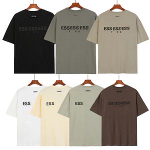 Herr t-shirt designer kortärmad amerikansk high street grafisk tee klassisk minimalistisk toppbrevtryck sommar lös avslappnad sju färg ungdomskläder