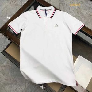 24 Yeni Tasarımcı Yüksek Kaliteli Yaz Erkekler Polo T-Shirt Tasarımcı T-Shirt Kısa Çizgili Yakalı Polo Gömlek Erkek ve Kadın Karışık T-Shirt Kollu S-3XL A 3