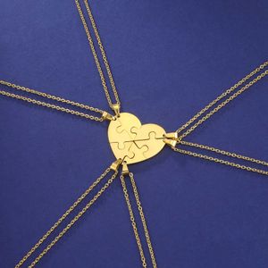 ペンダントネックレスSipuris in New In Stainless Steel Heart Custom Family Multer Name Date Necklace Golden Choker Pendants Jewelry Gifts 240227