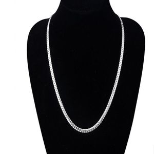 Nya ankomster Kvinnor 6mm Hela sidled Silverhalsband 925 Sterling Silver Fashion Jewelry Women Män Länk Kedjan Neckla 352Z