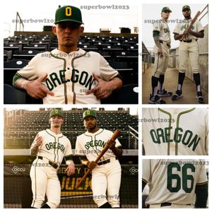 2024 Oregon Ducks 1954 Throwback Uniformes Personalizado Camisa de Beisebol Personalizado Qualquer Nome Qualquer Número Todos os Pontos Homens Mulheres Juventude Camisa de Beisebol Novo Estilo Jersey